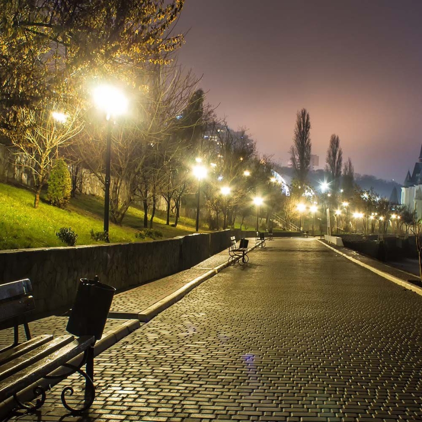 LED Street lamp with a sensor SAMSUNG CHIP LED/30W/230V 6500K IP65