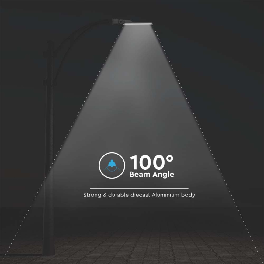 LED Street lamp with a sensor SAMSUNG CHIP LED/30W/230V 6500K IP65