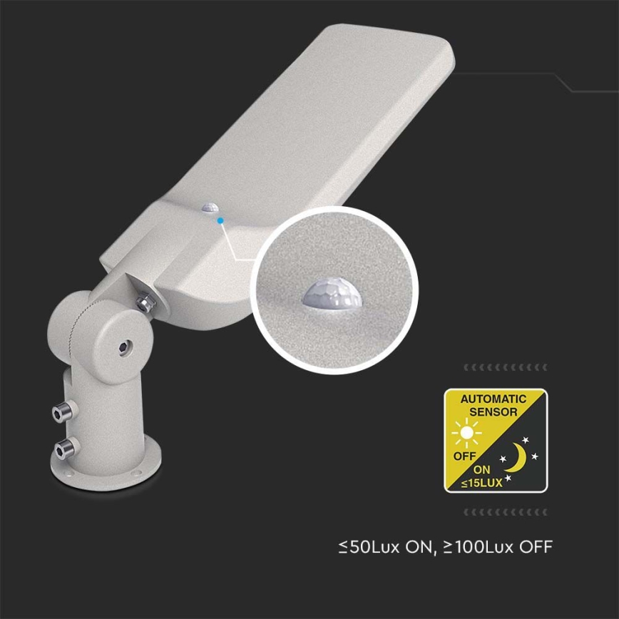LED Street lamp with a sensor SAMSUNG CHIP LED/30W/230V 6500K IP65