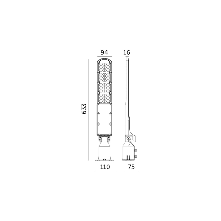 LED Street lamp with dusk sensor CYOTO LED/100W/230V IP65 4000K