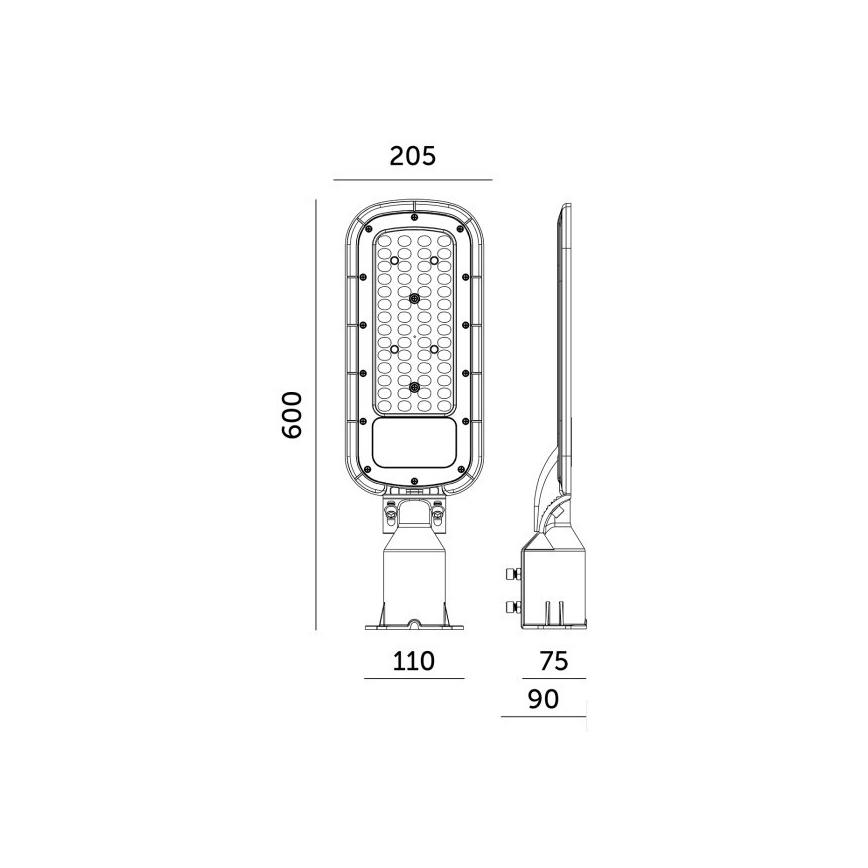 LED Street Light BRELUXO LED/200W/230V 4000K IP65