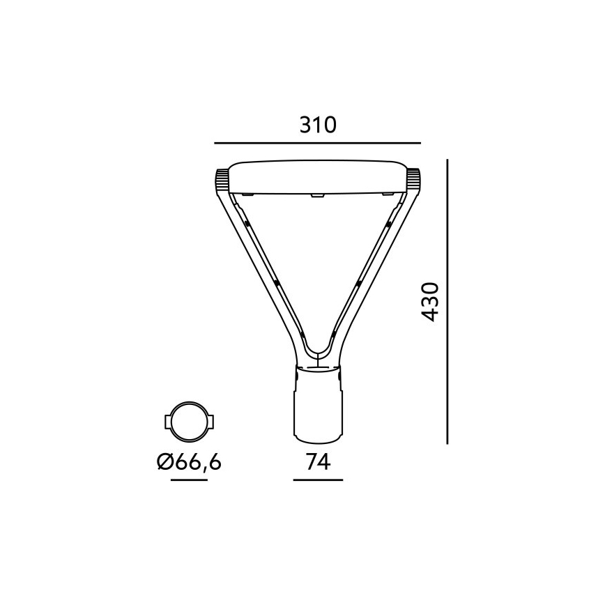 LED Street Light NEXPARK LED/30/40/60W/230V 3000/4000/6500K IP66