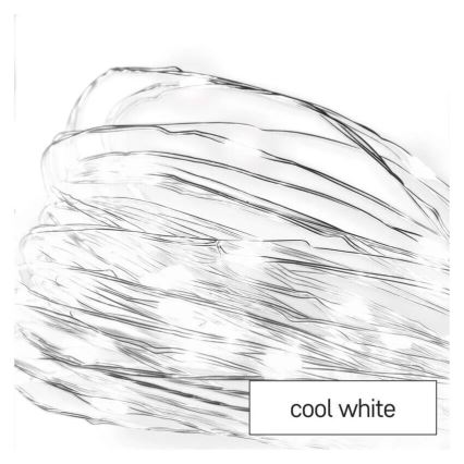 LED  string 20xLED/2xAA 2,4m cool white
