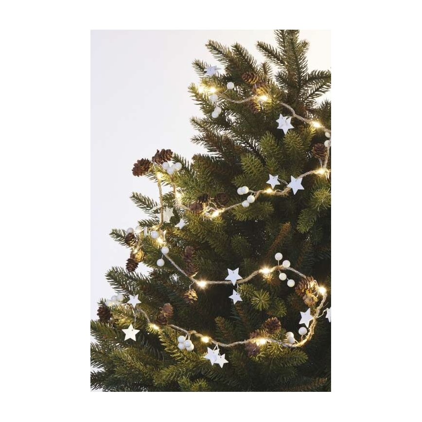 LED string 20xLED/2xAA 2m