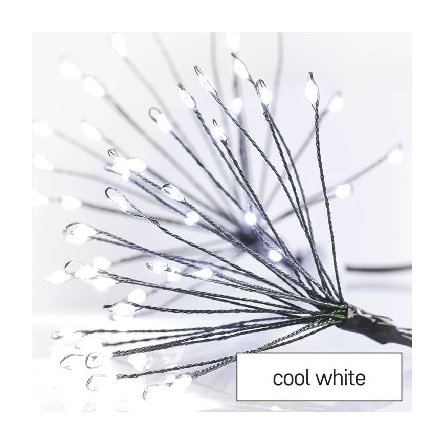 LED string lights 150 LEDs / 5.35 m, cool white