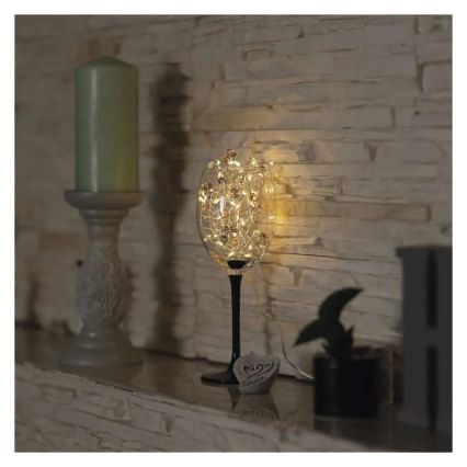 LED string lights 40 LEDs / 3×AA, 1.5 m, warm white