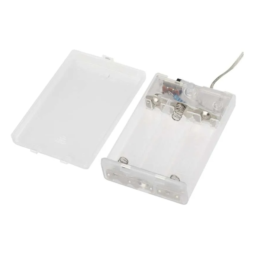 LED string lights 40 LEDs / 3×AA, 1.5 m, warm white