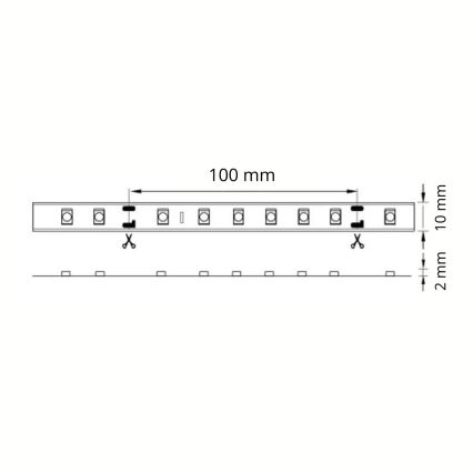 LED Strip 5m LED/10W/12V IP20 white