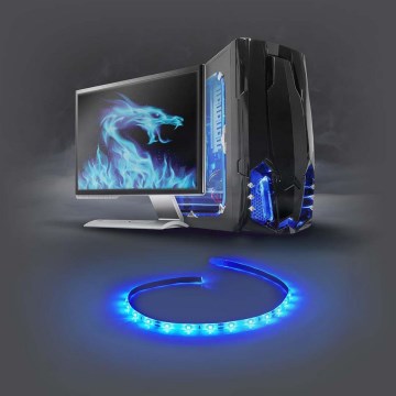 LED strip for PC with power supply SATA 100 cm 12V blue