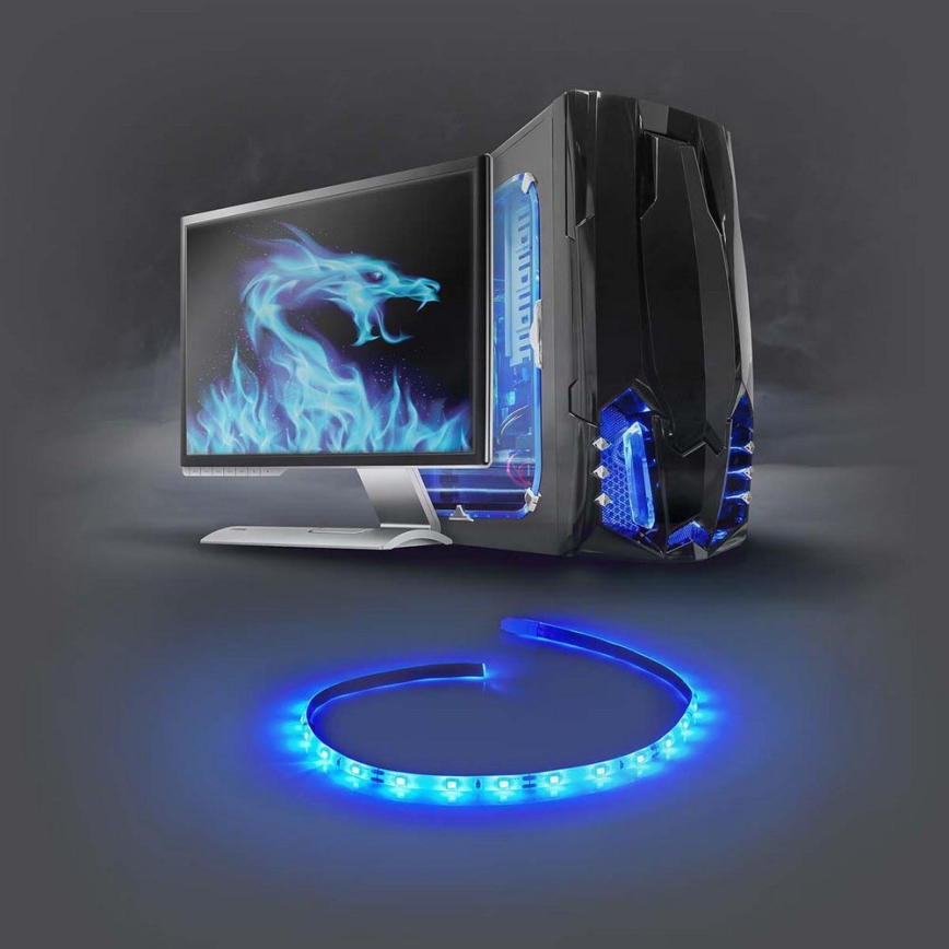 LED strip for PC with power supply SATA 100 cm 12V blue