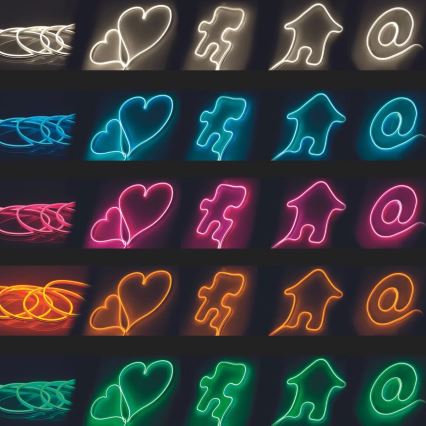 LED Strip NEON 2 m LED/17W/12V IP65 orange