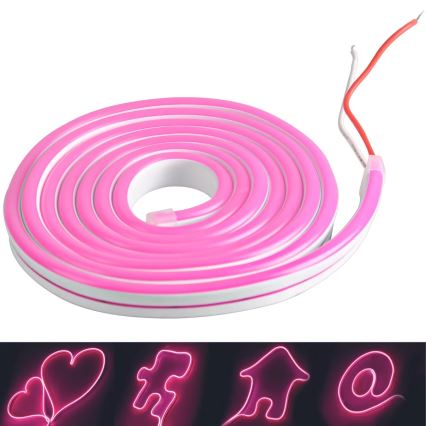 LED Strip NEON 2 m LED/17W/12V IP65 pink
