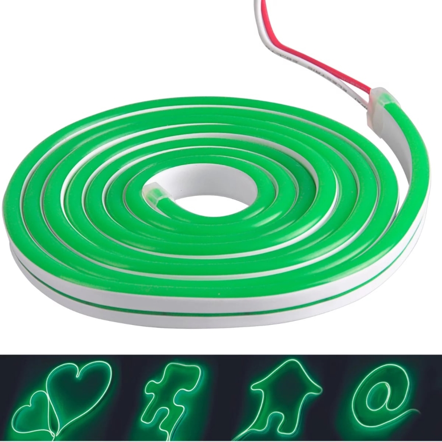LED Strip NEON 5 m LED/23W/12V IP65 green