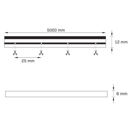 LED Strip NEON 5 m LED/27W/12V IP65 orange
