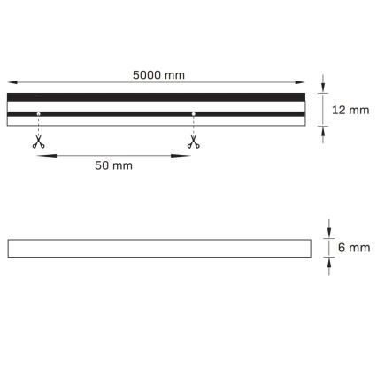 LED Strip NEON 5m LED/30W/24V green IP65