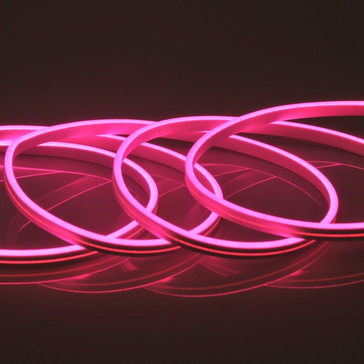 LED Strip NEON 5m LED/40W/24V pink IP65
