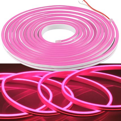 LED Strip NEON 5m LED/40W/24V pink IP65
