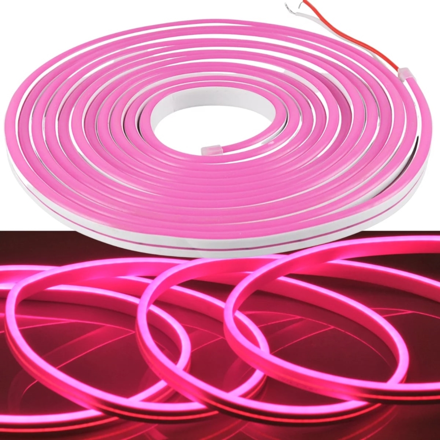 LED Strip NEON 5m LED/40W/24V pink IP65