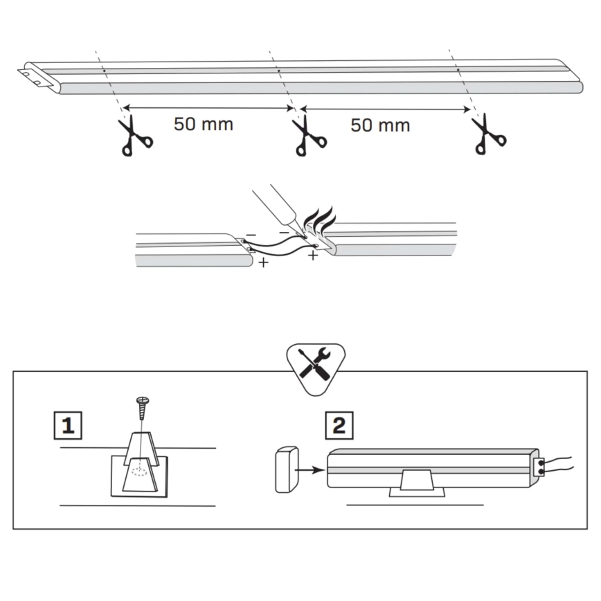 LED Strip NEON 5m LED/48W/24V 4000K IP65