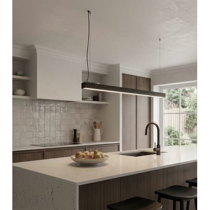 LED Surface-mounted/cable-hung pendant LED/44W/230V 4000K 120 cm black