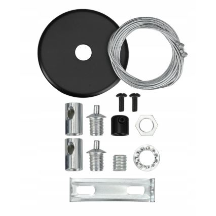 LED Surface-mounted/cable-hung pendant LED/44W/230V 4000K 120 cm black