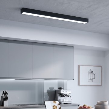 LED Surface-mounted/cable-hung pendant LED/44W/230V 6000K 120 cm black