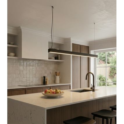 LED Surface-mounted / cable pendant LED/44W/230V 3000K 120 cm black