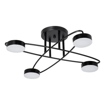 LED Surface-mounted chandelier 4xLED/7W/230V 3000-6000K d. 60 cm black