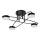 LED Surface-mounted chandelier 4xLED/7W/230V 3000-6000K d. 60 cm black