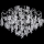 LED Surface-mounted chandelier 5xE27/60W/230V + 5xLED/3W d. 50 cm shiny chrome
