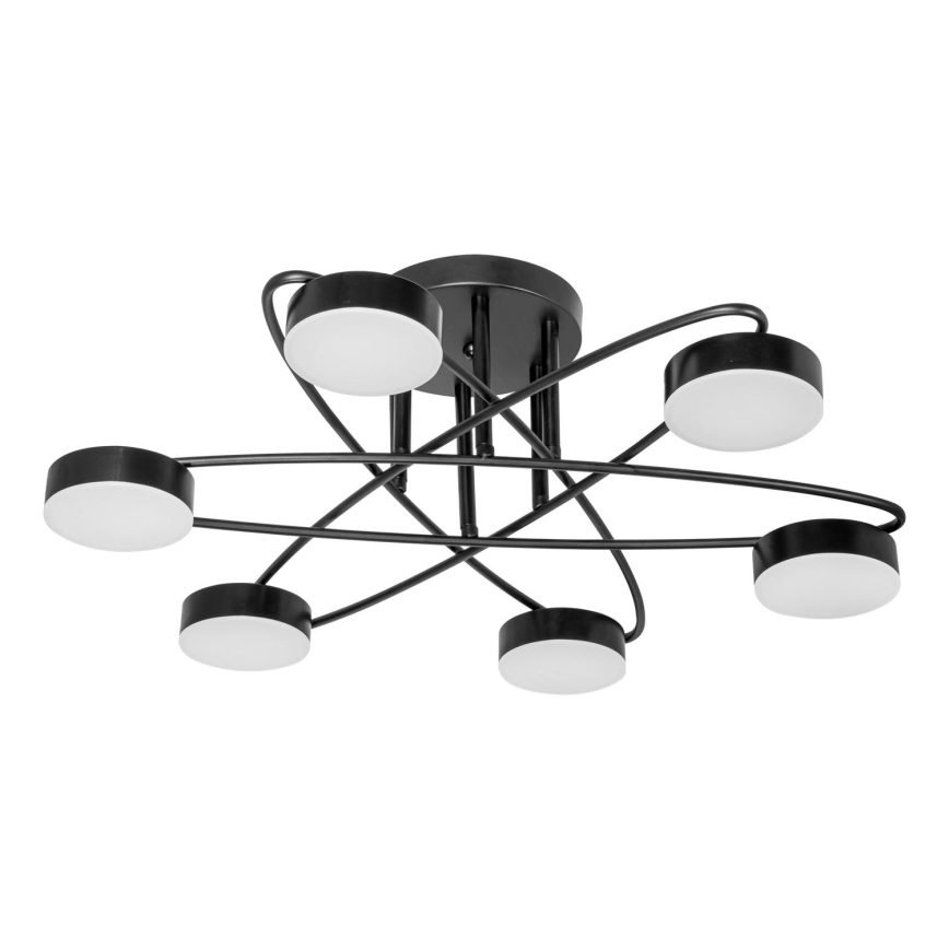 LED Surface-mounted chandelier 6xLED/7W/230V 3000-6000K d. 60 cm black