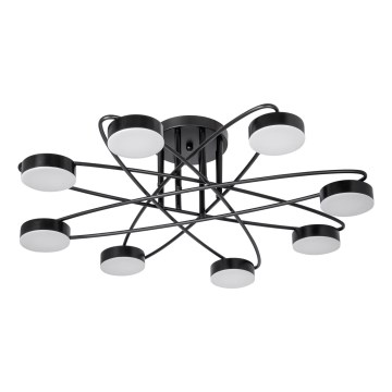 LED Surface-mounted chandelier 8xLED/7W/230V 3000-6000K d. 70 cm black
