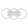 LED Surface-mounted chandelier BARI LED/30W/230V white