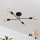 LED Surface-mounted chandelier CAMBRIDGE 4xE27/8W/230V black