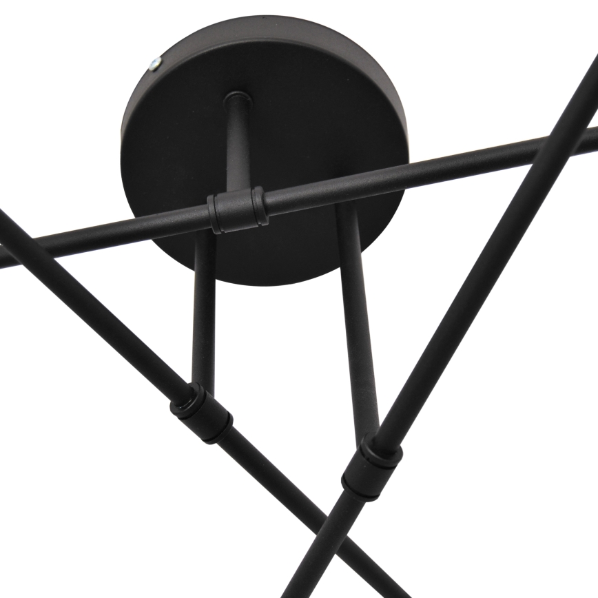 LED Surface-mounted chandelier CAMBRIDGE 6xE27/8W/230V black