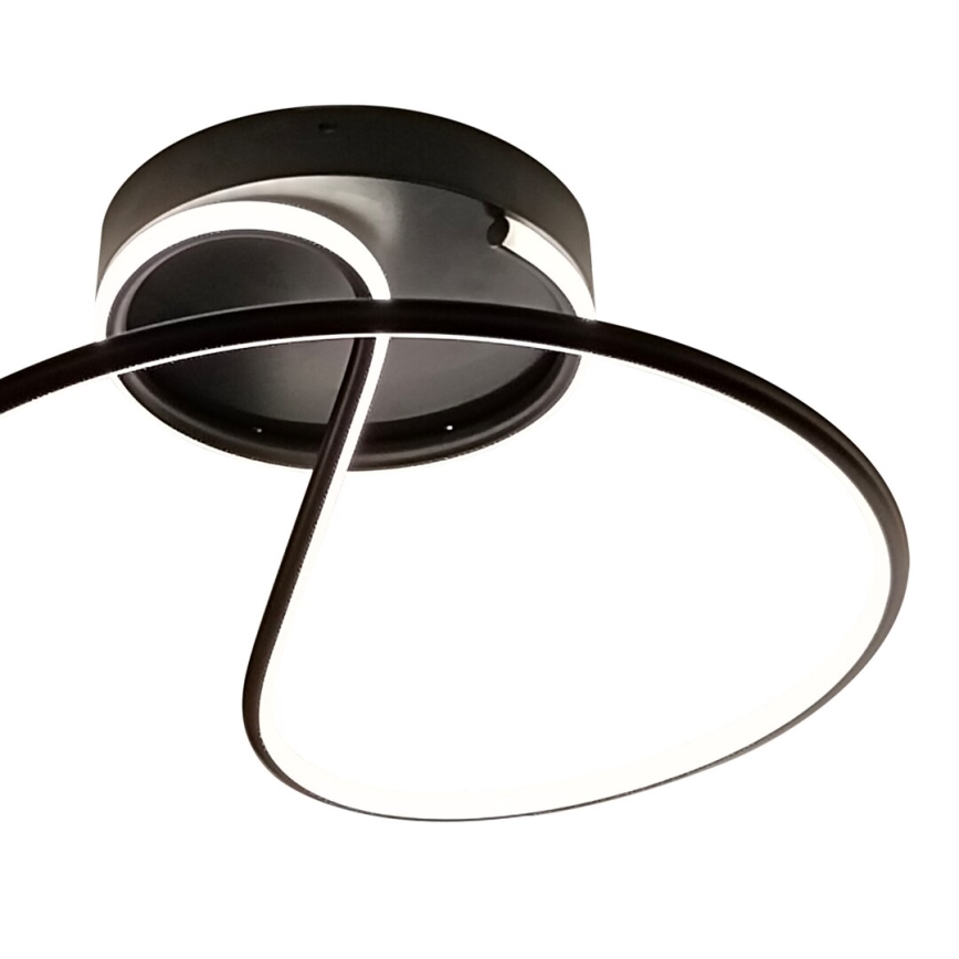 LED Surface-mounted chandelier DELTA LED/30W/230V black
