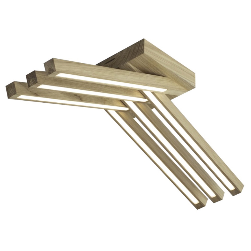 LED Surface-mounted chandelier LINUS 6xLED/4,5W/230V matte oak