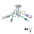 LED Surface-mounted chandelier OXFORD 4xE27/10W/230V