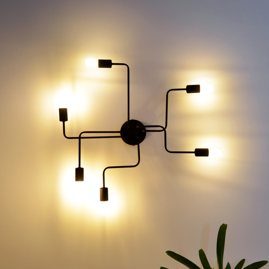 LED Surface-mounted chandelier TUBE 6xE27/15W/230V