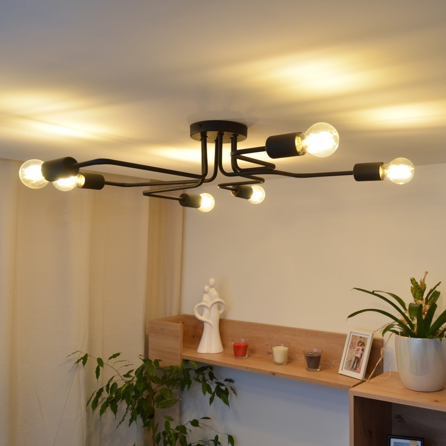 LED Surface-mounted chandelier TUBE 6xE27/15W/230V