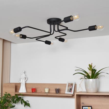 LED Surface-mounted chandelier TUBE 6xE27/15W/230V