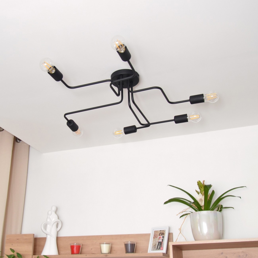 LED Surface-mounted chandelier TUBE 6xE27/15W/230V