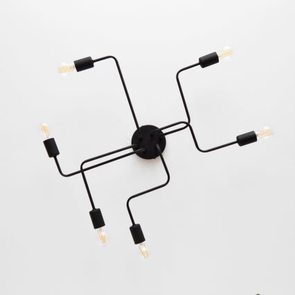 LED Surface-mounted chandelier TUBE 6xE27/15W/230V