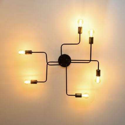 LED Surface-mounted chandelier TUBE 6xE27/15W/230V
