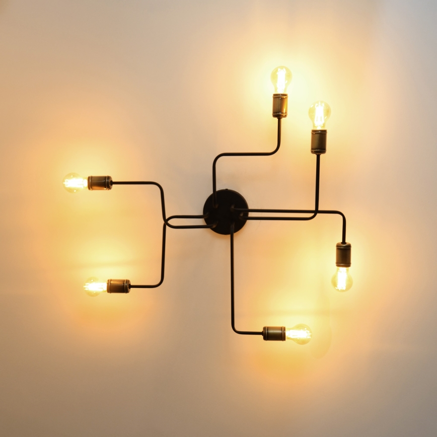 LED Surface-mounted chandelier TUBE 6xE27/15W/230V