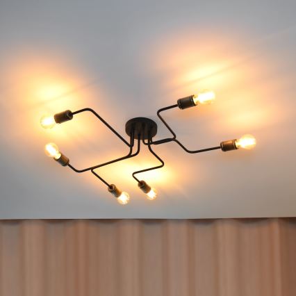 LED Surface-mounted chandelier TUBE 6xE27/15W/230V