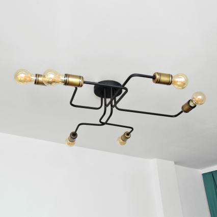 LED Surface-mounted chandelier TUBE 6xE27/15W/230V