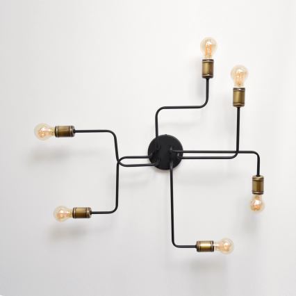 LED Surface-mounted chandelier TUBE 6xE27/15W/230V