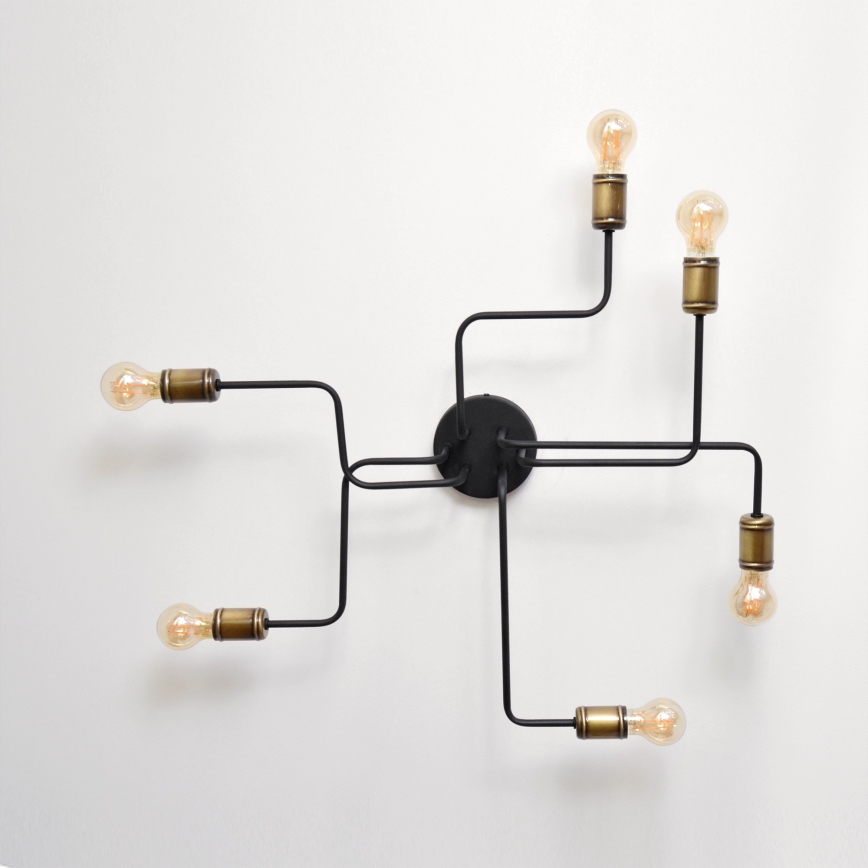 LED Surface-mounted chandelier TUBE 6xE27/15W/230V