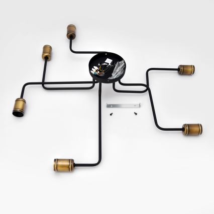 LED Surface-mounted chandelier TUBE 6xE27/15W/230V